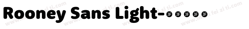 Rooney Sans Light字体转换